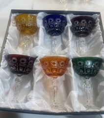 Czech Bohemian 6 Crystal Glass