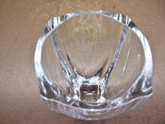 Beautiful LEAPING STAG Etched Crystal Glass 4 3/4″ Tall Signed ‘Y. Knute’ or (?)