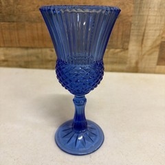 Vintage Fostoria Avon Cobalt Blue George Washington Goblet Bicentennial 1976