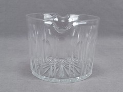 19th Century British Cut Panels & Lines Flint Glass Wine Rinser C. 1840-1860s B