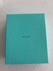 Tiffany & Co, 2x Glass Champagne Flutes 9 1/4″ Tall w/ Box