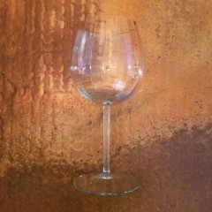 Vintage 90s Textured Wine Glass