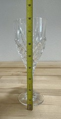 Set Of 6 DUBLIN Shannon by Godinger Crystal Water Goblets Wine Glasses 8” Tall