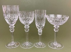 Rogaska Queen Cut Crystal Goblet Hock Wine Sherbet Fluted Champagne Glass CHOICE