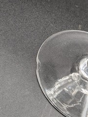 Set of 2 Vintage Needle Etched Crystal Goblets