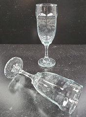 (2) Libbey Chivalry Clear Whiskey Sour Glasses Set Textured Rock Sharpe Stemware