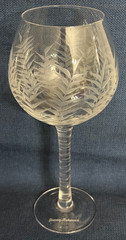 TOMMY BAHAMA PALM TREE BALLOON RED WINE GLASS Rare Vintage