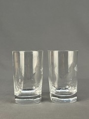 8 Orrefors STARFISH 9 oz 4 1/4″ Old-Fashioned Glasses by Nils Landberg c. 1940s