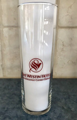 Vintage Renaissance Center Westin Hotel, Detroit Michigan, 7 inch Souvenir Glass