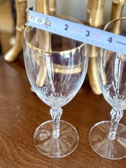 Lenox Monroe Gold Trim Set Of 2 Iced Tea Water Cocktail Beverage Goblets