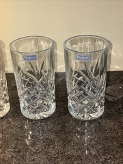 Godinger Dublin Highball Glasses – Set of 4–With Labels—5.5 Inches Deep