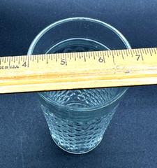 Vintage Indiana Glass? Diamond Point Tumbler Water Glass 12 oz to Rim