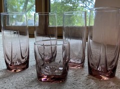 Imperial Plum Cooler Old Fashioned Highball Tumbler Glasses By Libbey Lot Of 5