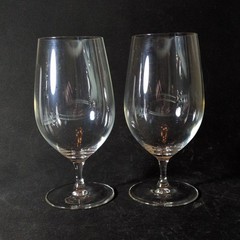 RIEDEL OUVERTURE BEER GLASSES, Lead Free,  6 3/4 in, 12 Oz, Austria, 2PCS