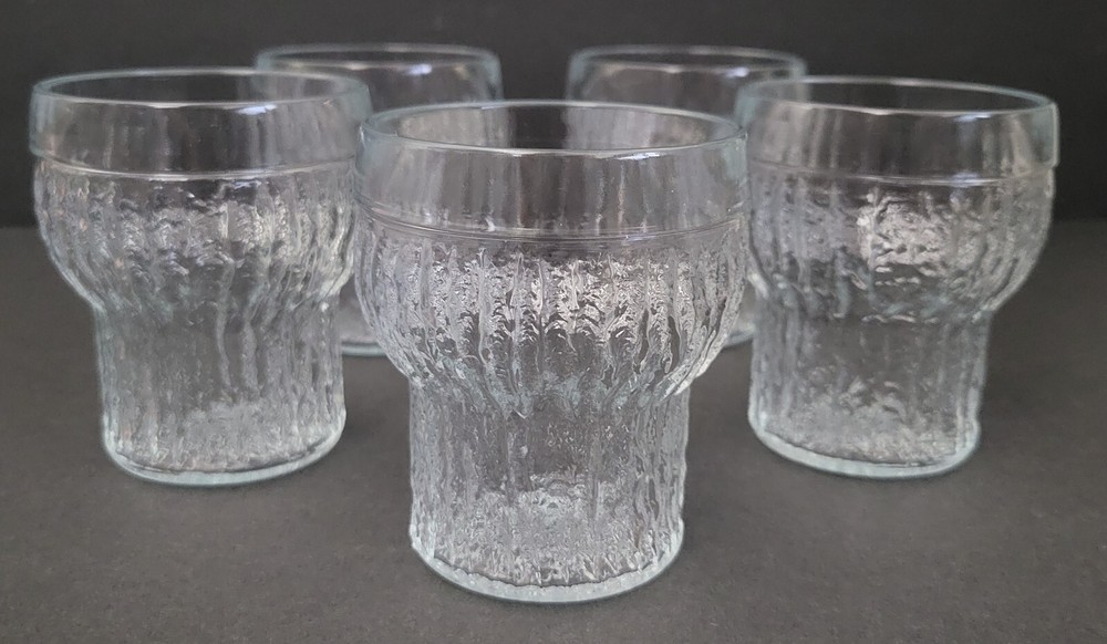 Vintage Scandanavian Drinking Glass Riihimäki Kehrä Nanny Still Finland Five SB