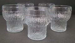 Vintage Scandanavian Drinking Glass Riihimäki Kehrä Nanny Still Finland Five SB