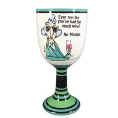 Maxine Ceramic Goblet 12oz Ever Feel Like You’ve Had Too Much Wine? Hallmark