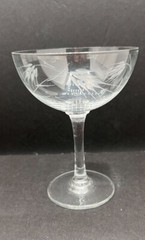 Sasaki Etched Crystal Glassware 1950s Wheat Pattern Choice of Style Replacement