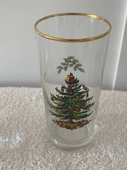Spode Christmas Tree Double Old-Fashioned Glasses Set Of 4