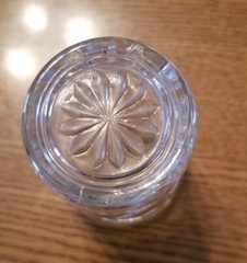 7 Early American Prescut Tumblers Anchor Hocking 4 oz Juice Glasses 4″x2.5” EAPC