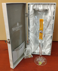Waterford Snowflake Wishes Peace Champagne Flute 4th Edition Box Charm