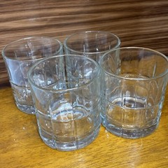 4 Anchor Hocking Tartan Clear Glass Short 10.5 oz Old Fashioned / Rocks. A49