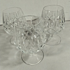 Stuart Glengarry Cambridge Crystal 4-3/4″ Brandy Glasses – Set of 3