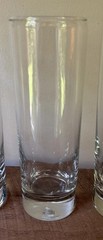 Clear Cylindrical Highball Glasses With Weighted Bottoms & Pinch Grip Set of 4