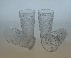 Imperial Mt. Vernon Washington 4 Juice Tumblers 5 Ounce