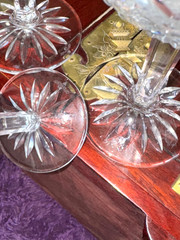 Waterford Crystal BALLYBAY overside 2 Balloon Goblet 1 Cattlesmaine wine Glasses
