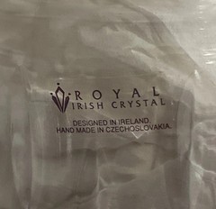Royal Irish Crystal 8” Biscuit Cookie Jar With Lid