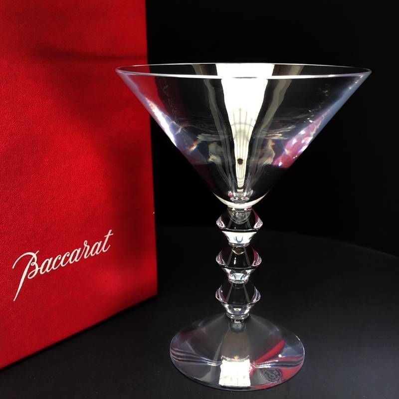 Baccarat Martini Vega Clear Cocktail Glass Crystal France Luxury Barware