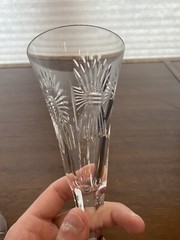 VTG WATERFORD Millennium Collection Crystal Toasting Flutes W/BOX 9.25″H SIGNED