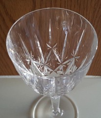 5 Oneida ORCHESTRA Cut Glass Crystal 7-3/4″ Water Goblets