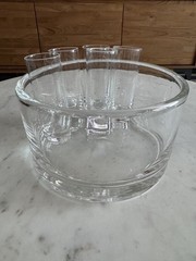 Vintage/Krosno Poland 6-piece vodka serving set Crate & Barrel