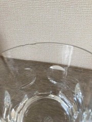 Used Baccarat Beluga Tumbler Crystal Rock Glasses pair with Box