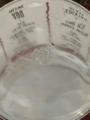 Vintage Federal Glass Cocktail Mixer Six Recipe Tumbler 12oz MCM Mint Cond 6″