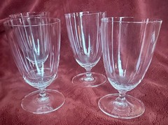 Mikasa Set of 4 Four Nicole Iced Tea/Beverage Glasses 6”x 3 1/2” Blown Glass