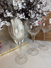 Set of 4 Svend Jensen Empress Clear 9 1/2 inch Tall Water Goblet Glass