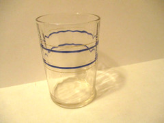 Swanky Swig Kraft Chese 2 Blue Bands Juice Glass