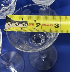 Vtg Libbey CARLTON DOTS Set (5) Liquor Cocktail 5-5/8” Clear Glasses Etched 1955