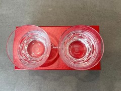 Baccarat Lucia 2017 Pair Tumbler Set with Box and Bag Unused