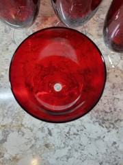 Red Christmas 18oz. Glass Goblets