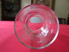 Set 6 Vtg Anchor Hocking Glass COIN DOT Polka Dot Roly Poly 9oz Tumblers 4 3/8″