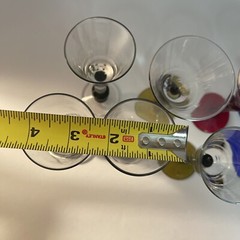 Twisted Stem Cordial Glasses Various Colors Sizes Set Of 8