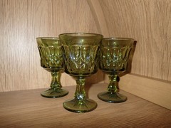 Vintage Noritake Perspective Avacodo Green Juice Wine Goblet 4-7/8” Retro MCM