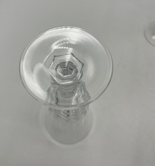 W M Dalton Unit No 3 Parfait Sour French Lead Crystal 6 1/2″ Lot of 4