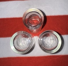 Set of 3 Vintage Culver 5.5″ Sea Shell Themed 22-Karat Gold Highball Glasses
