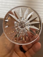 STUNNING SET(8) VTG WATERFORD Crystal ASHLING White Wine Glasses SIGNED 5.5″H