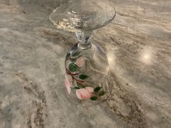 Desert Rose by Franciscan Libby 3003 GLASSWARE GOBLET, USA